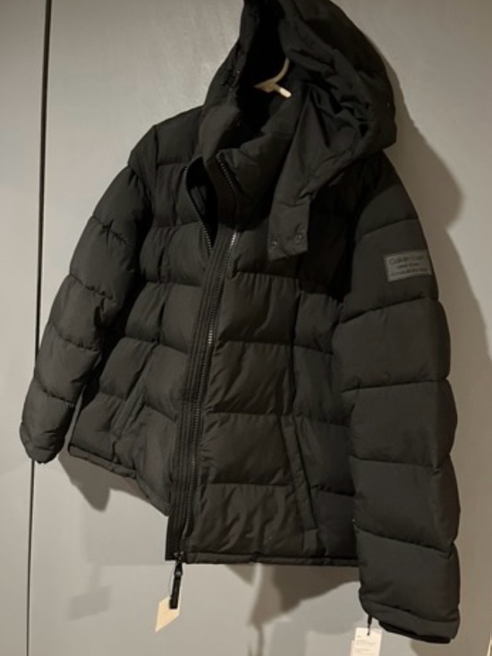 Calvin Klein Jackets & Blazers - Calvin Klein Black Jacket with Hood - 7 degree warmth factor - new with tags